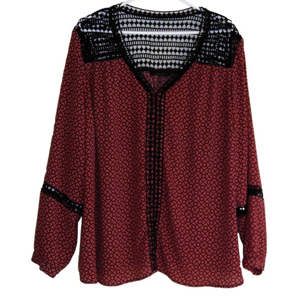 Michel Studio Collections Plus Size Blouse Size 22 - Picture 3 of 4